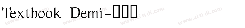 Textbook Demi字体转换